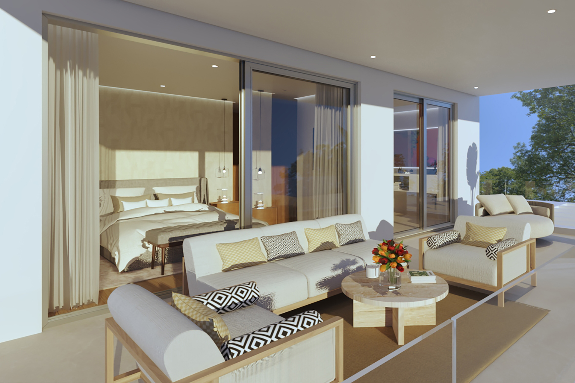 Master bedroom terrace